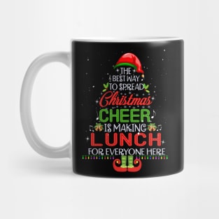 Funny Lunch Lady Christmas Cheer Christmas Mug